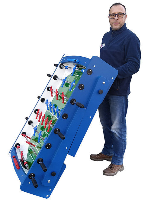 Calciobalilla Roberto Sport FLEXY 2.0 blue - pieghevole - aste rientranti