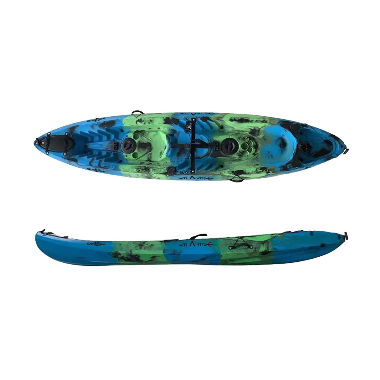 Kayak - canoa Explorer PRO Atlantis cm 370 con 2 pagaie e 2 seggiolini