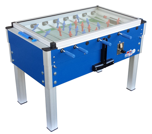 Calciobalilla Roberto Sport EXPORT Blu - aste rientranti