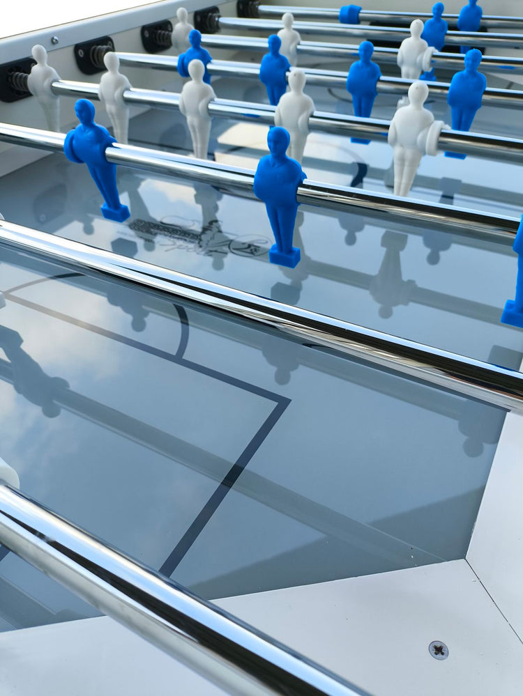 Calciobalilla Roberto sport Blue Wave Outdoor - aste rientranti