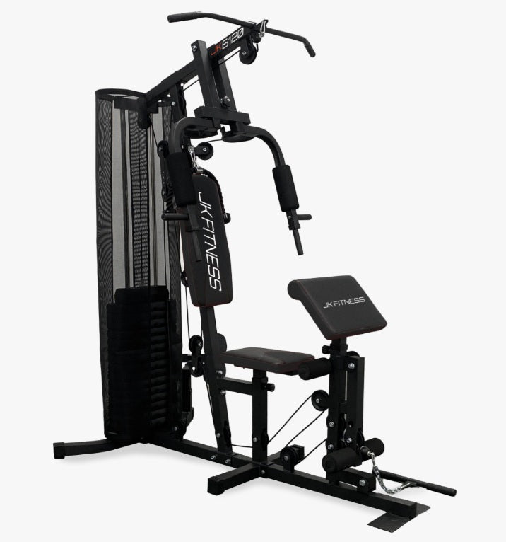Stazione Multifunzione Cod. JK 6120 JK FITNESS con pacco pesi da 67 kg - peso max utente 135 kg - LINEA HOME