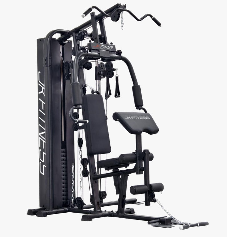 Stazione Multifunzione Cod. JK 6140 JK FITNESS con pacco pesi da 80 kg - peso max utente 145 kg - LINEA HOME
