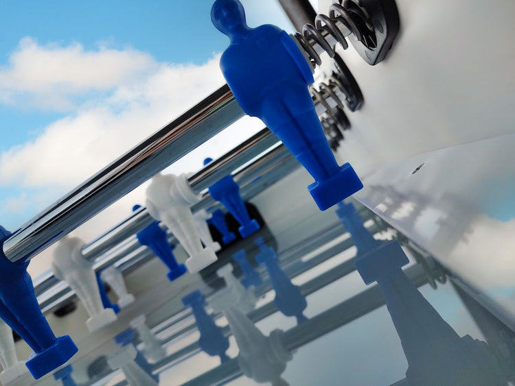 Calciobalilla Roberto sport Blue Wave Outdoor - aste rientranti