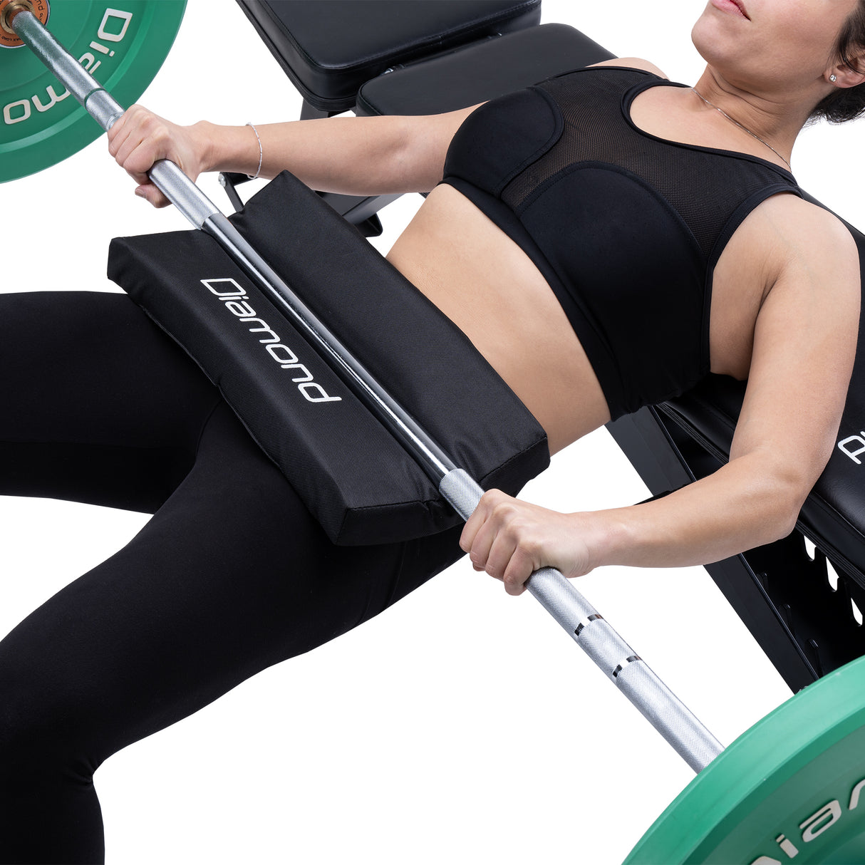 Cuscino ammortizzante per Hip Thrust - imbottitura Eva - rivestimento tessuto oxford cod.HT-MAT Linea Diamond Fitness