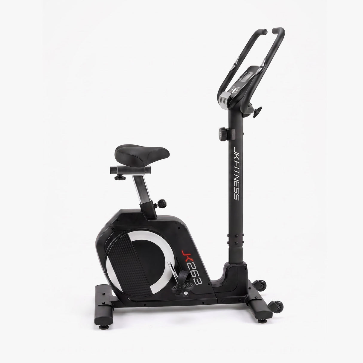 Cyclette JK Fitness JK 263 Compatibile APP Zwift e Kinomap COD. JK263 - peso volano 10 kg - peso max utente 130 kg - bici da camera, ciclocamera
