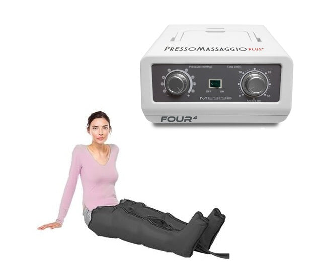 Pressoterapia PressoMassaggio MESIS Plus+ BASIC a 4 camere cod.FO-3001 (mod. PLUS)-2G con 2 gambali