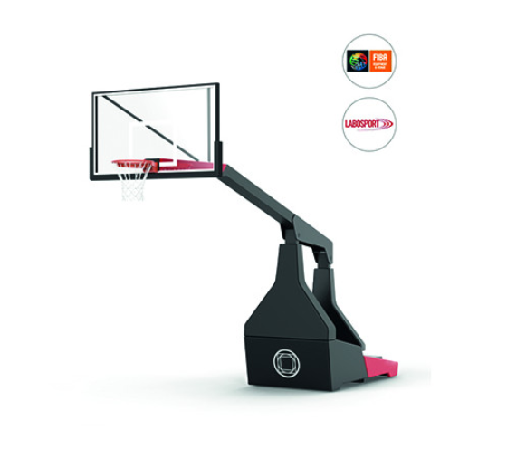 Impianto basket oleodinamico certificato FIBA, sbalzo cm.330 MOVE19/Manuale