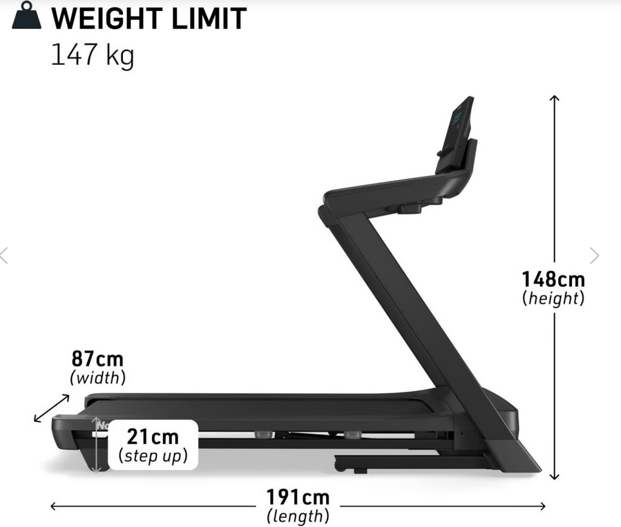 promo Tapis Roulant NordicTrack T Series 8 - velocità 20 km/h - peso max utente 147 kg -piano corsa 152 x 51 cm cod.NTL10425-INT