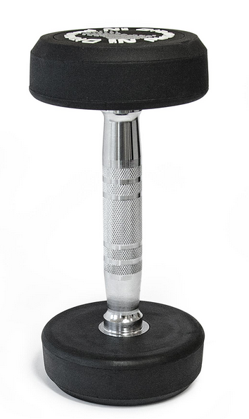 Set 8 Coppie Manubri Gommati Tondi 26-40 Kg. Pro Black Totale 528 Kg. - impugnatura ergonomica - Cod. MGTDS26-40