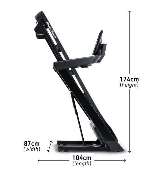 promo Tapis Roulant NordicTrack T Series 10 - velocità 20 km/h - peso max utente 147 kg -piano corsa 152 x 51 cm cod.NTL15425-INT compreso 1 anno di abbonamento IFIT