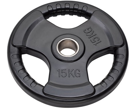 Disco Olimpico Gommato Tri-Grip 15 kg foro - 50 mm- COD. DGGD15 Linea Diamond Fitness