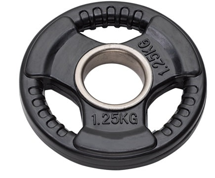 Disco Olimpico Gommato Tri-Grip 1,25 kg foro - 50 mm- COD. DGGD1,25 Linea Diamond Fitness