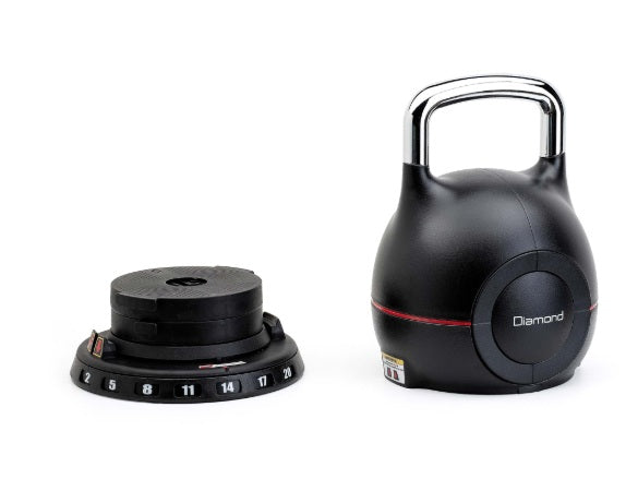 Kettlebell selezionabile da 2 a 20 kg cod.KBS2-20 Linea Diamond Fitness