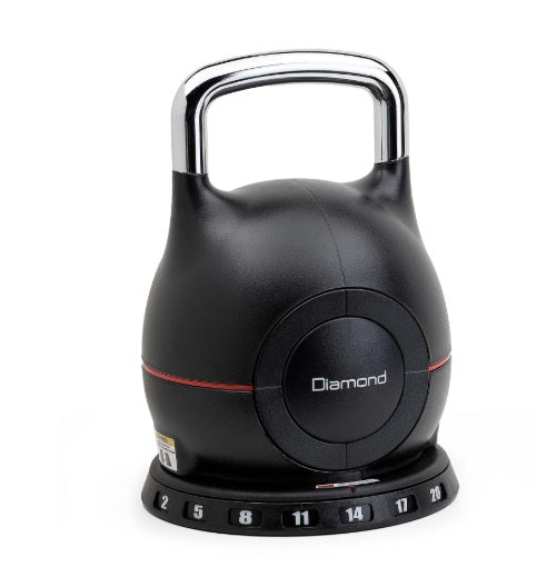 Kettlebell selezionabile da 2 a 20 kg cod.KBS2-20 Linea Diamond Fitness