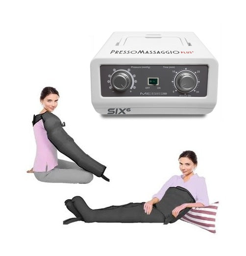 Pressoterapia PressoMassaggio MESIS Plus+ PRO a 6 camere COD. FO-3001 (mod. PLUS-SIX)-2GKB con 2 gambali + Kit Slim Body + Bracciale
