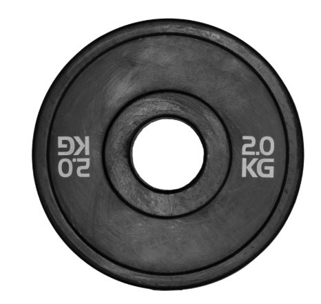 Disco Ghisa Microcarico gommato 2 kg - foro 50 mm - cod.DMC2 Linea Diamond Fitness