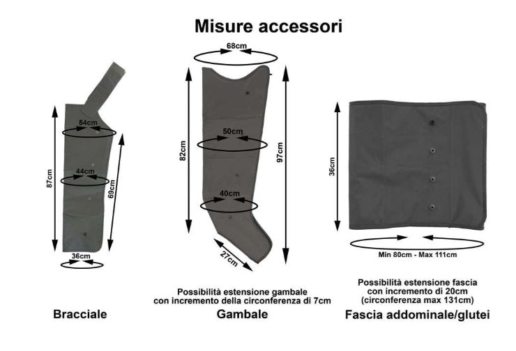 Pressoterapia MESIS PressoMedical 6.0 Advance FO-3001 (mod.6.0)-2GK con 2 gambali + Kit Slim Body