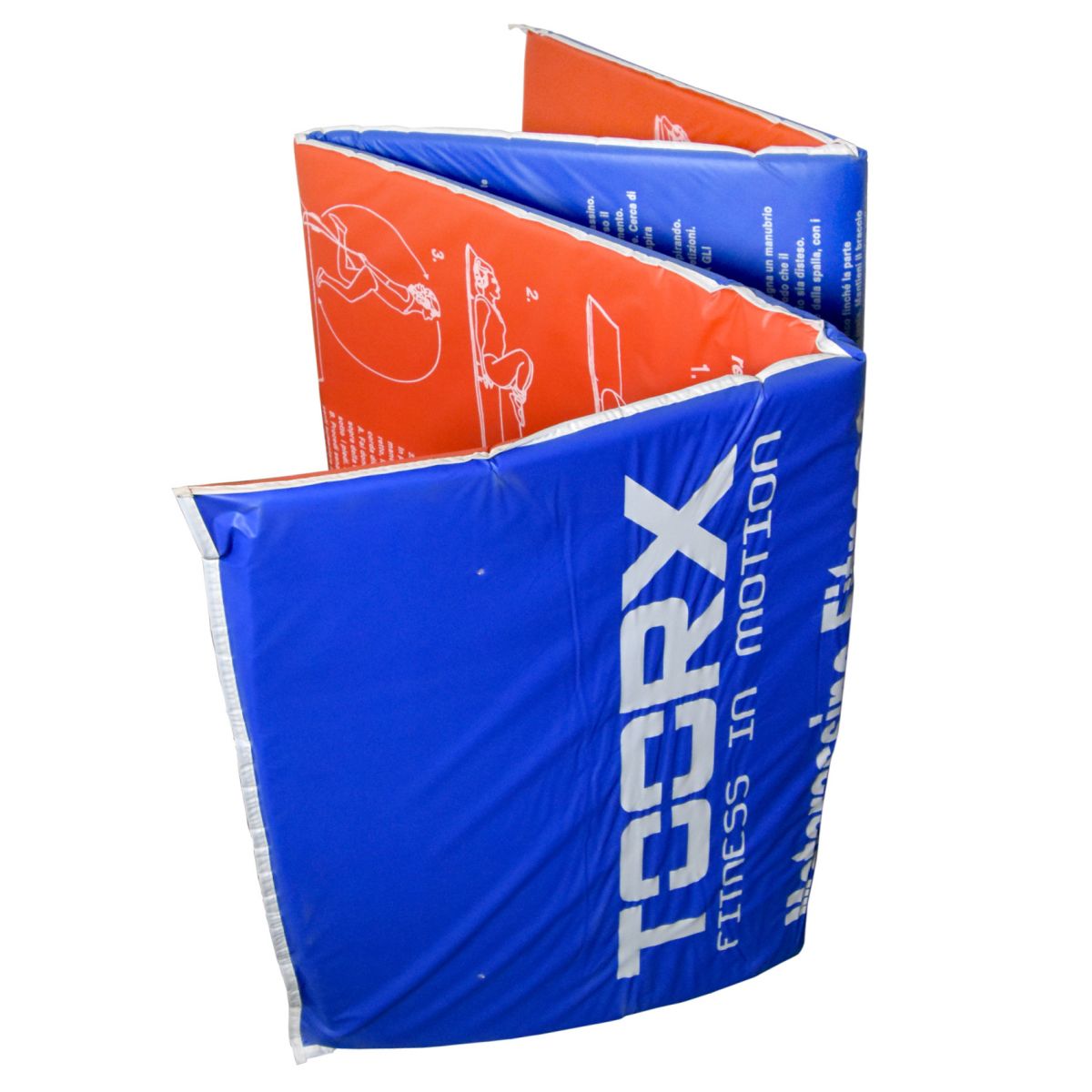 Materassino Imbottito con Descrizione Esercizi in Italiano COD.MAT-GE Linea Toorx