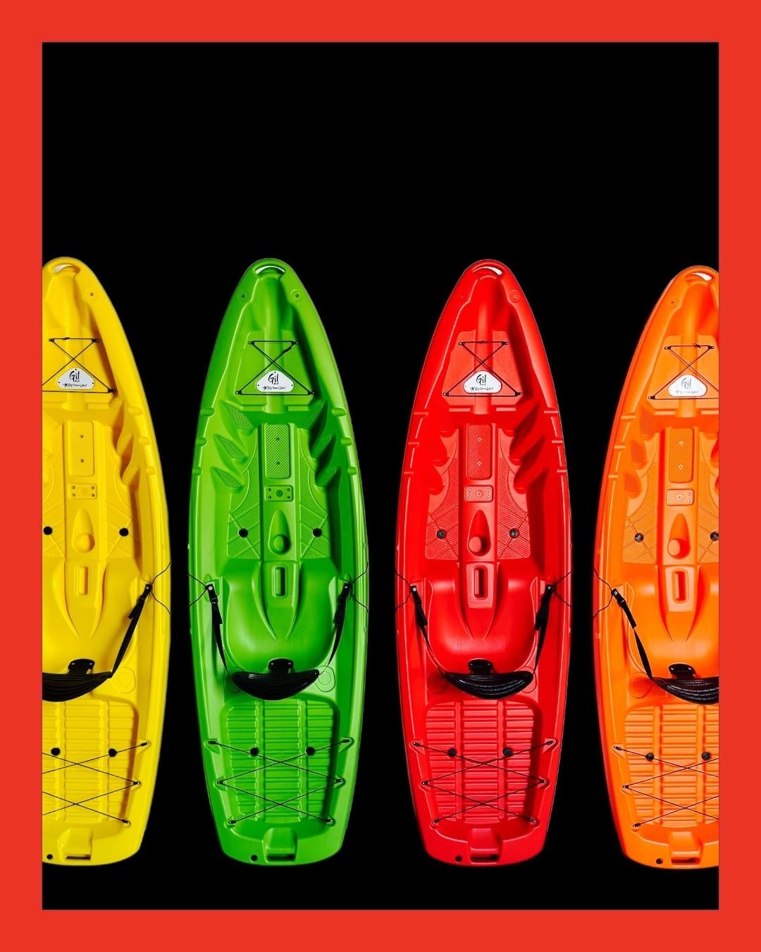 GIL 2.0 BIG MAMA START - canoa da 254 cm + seggiolino + pagaia - ROSSO