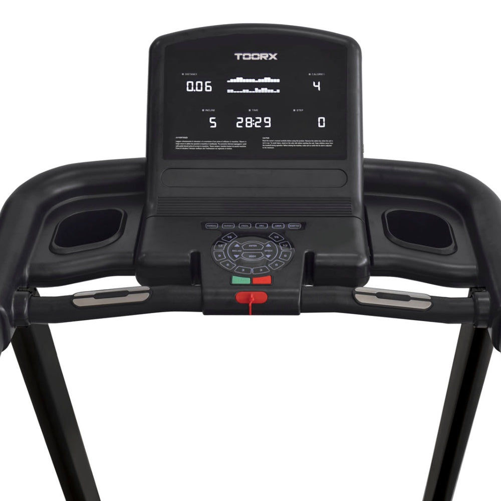 Tapis Roulant Toorx Experience Plus Ac Hrc Ready 3.0 Fascia Cardio Inclusa - Motore Corrente Alternata Tapis Roulant Toorx - Piano Corsa 150 X 51 Cm - Velocità 22 Km/h - Peso Max Utente 130 Kg Tappeto Elettrico Palestra