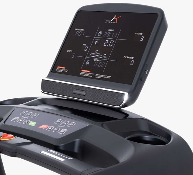 JK164 TAPIS ROULANT JK FITNESS Linea Home cod.JK164 -motore 3.5 Hp - peso max utente 150 kg - velocità 22 km/h compatibile con Zwift e Kinomap