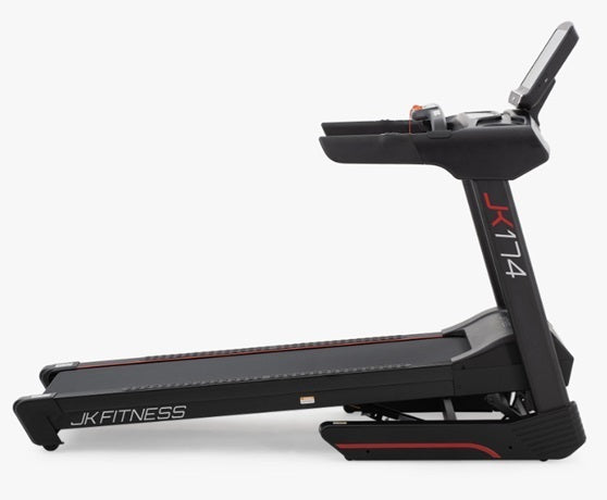 JK174 TAPIS ROULANT JK FITNESS Linea Home cod.JK174 -motore 3.75 Hp- peso max utente 160 kg -velocità 22 km/h compatibile con Zwift e Kinomap