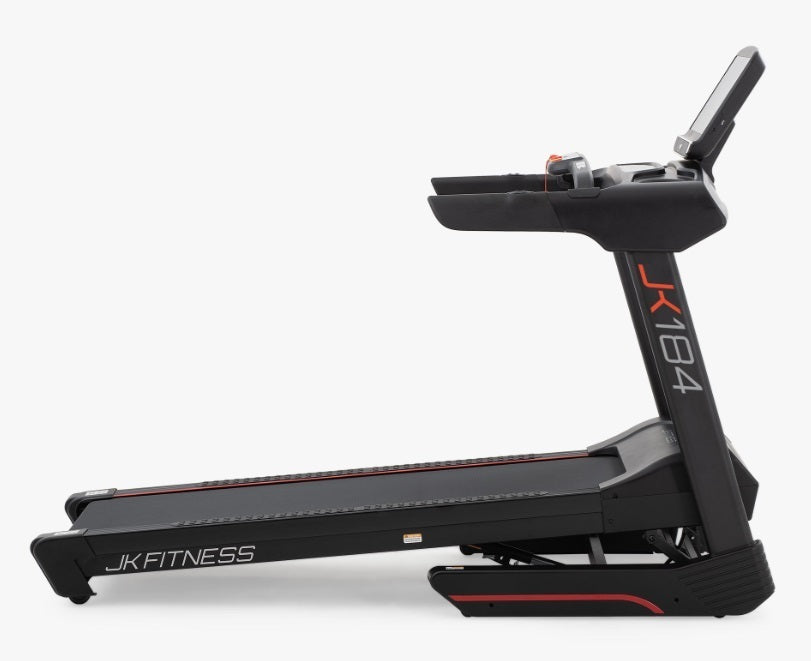 JK184 TAPIS ROULANT JK FITNESS Linea Home cod.JK184 MOTORE AC da 4 hp- peso max utente 160 kg -velocità 22 km/h compatibile con Zwift e Kinomap