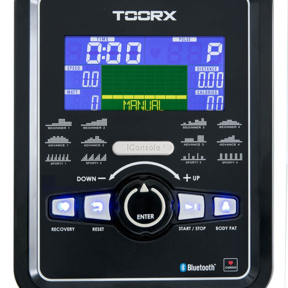 Ellittica Elettromagnetica ERX-700 HRC Volano Anteriore Richiudibile con Ricevitore Wireless -App Ready 3.0-Linea Toorx Chrono Line