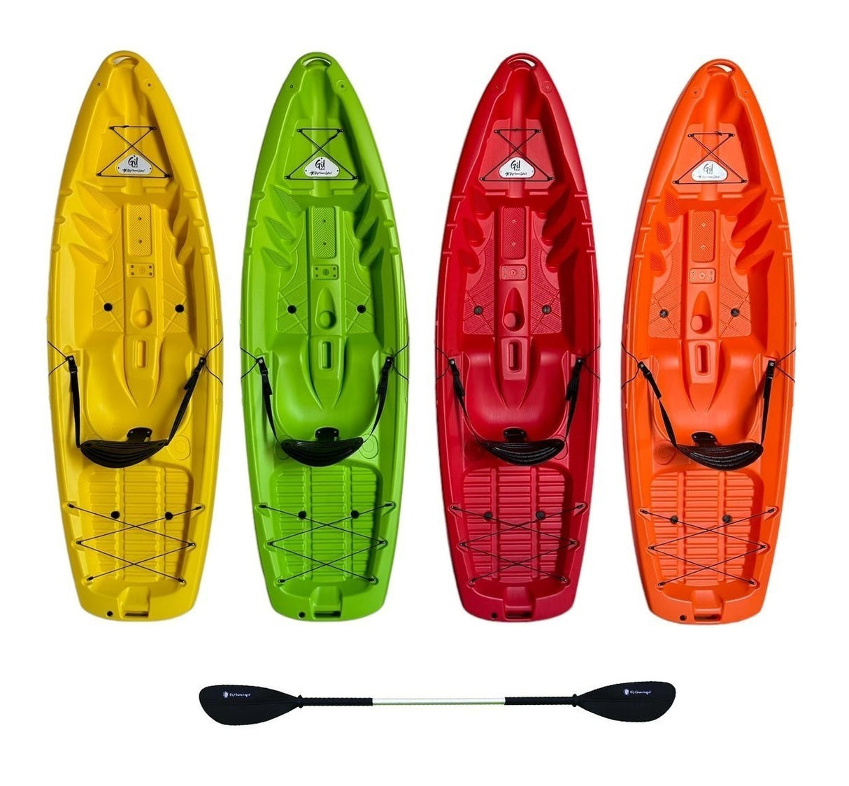 canoa 1 posto GIL 2.0 BIG MAMA KAYAK - kayak monoposto da 254 cm + seggiolino + pagaia