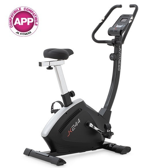 Cyclette JK Fitness JK 244 Compatibile APP Zwift e Kinomap COD.JK244 - volano 9 kg - peso max utente 120 kg - ciclocamera