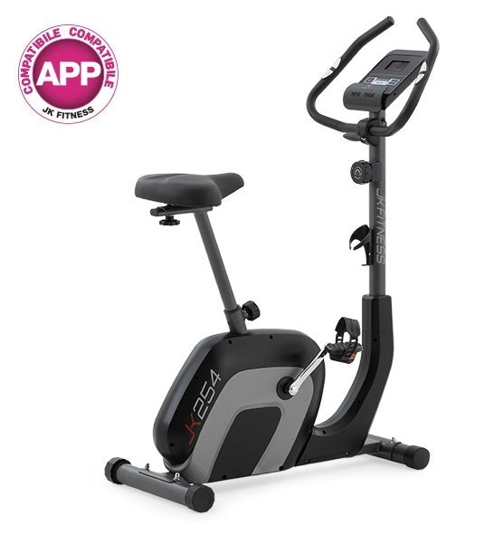 Cyclette JK Fitness JK 254 Compatibile APP Zwift e Kinomap COD.JK254 - peso volano 9 kg - peso max utente 120 kg - bici da camera