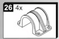1 Pezzo plastica numero 15 cod. 2C4-168