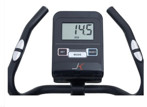Cyclette JK Fitness JK 264 Compatibile APP Zwift e Kinomap COD. JK264 - peso volano 10 kg - peso max utente 120 kg - bici da camera, ciclocamera