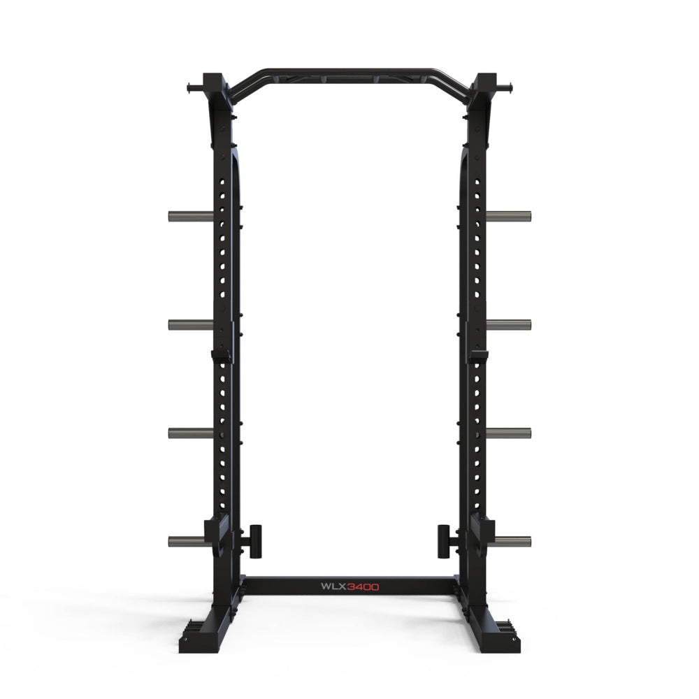 Toorx Vertical - WLX-3400 Half Rack con 8 Barre in Acciaio per Elastici e Traliccio Multipresa