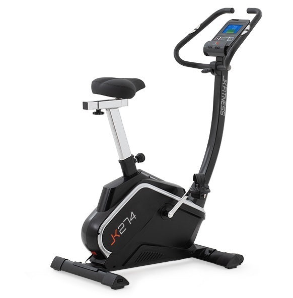 Cyclette JK Fitness JK 274 Compatibile APP Zwift e Kinomap COD. JK274 - volano 12 kg - peso max utente 130kg bici da camera - cyclette
