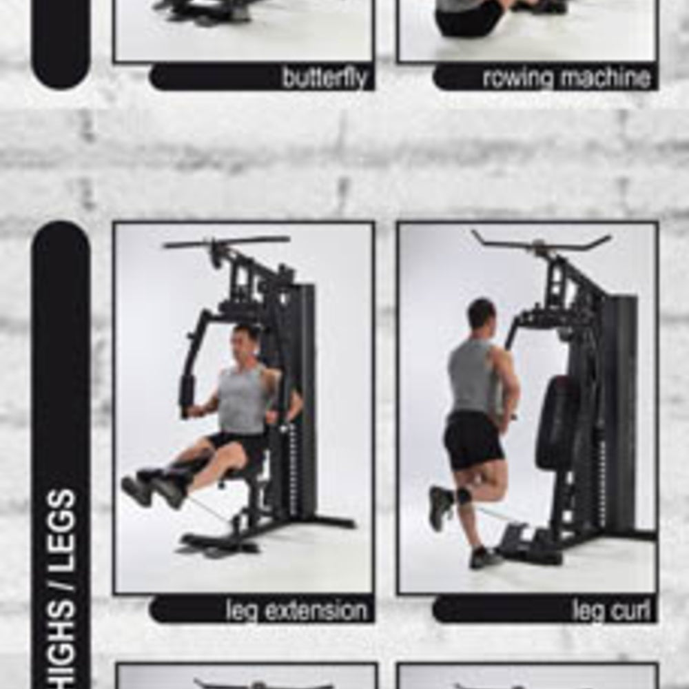 Stazione Multifunzione MSX-60 Pacco Pesi 70 kg Salvaspazio Linea Toorx