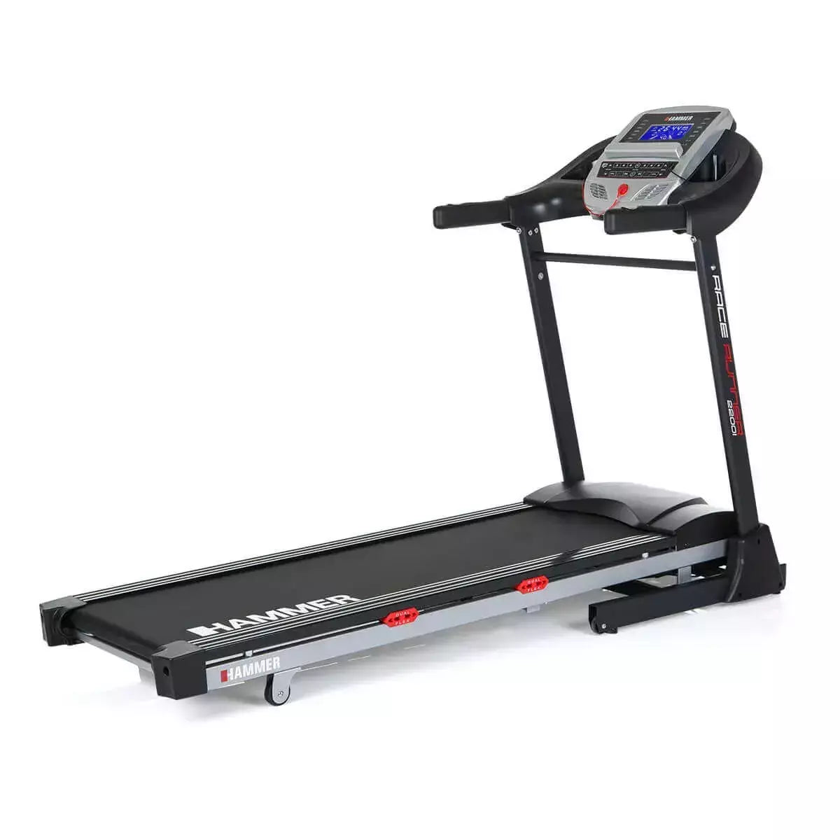 Tapis Roulant Race Runner 2200i Linea Hammer Velocità di allenamento fino a 22 km/h Utente 120 Kg. Piano Corsa 152 x 46 cm Inclinazione Elettrica cod. 4336 Tappeto Elettrico Palestra Richiudibile Salvaspazio
