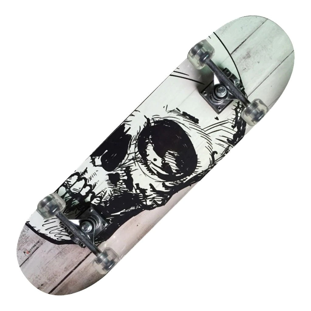 Skateboard TRIBE PRO WHITE SKULL cod.GRG-015 Nextreme