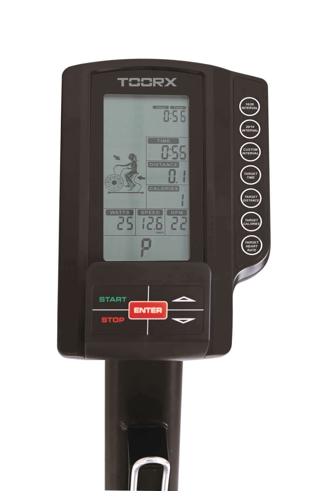 Cyclette BRX-AIR-CROSS Resistenza ad Aria con Ricevitore Wireless Linea Toorx Vertical Line - Utente 150 kg.