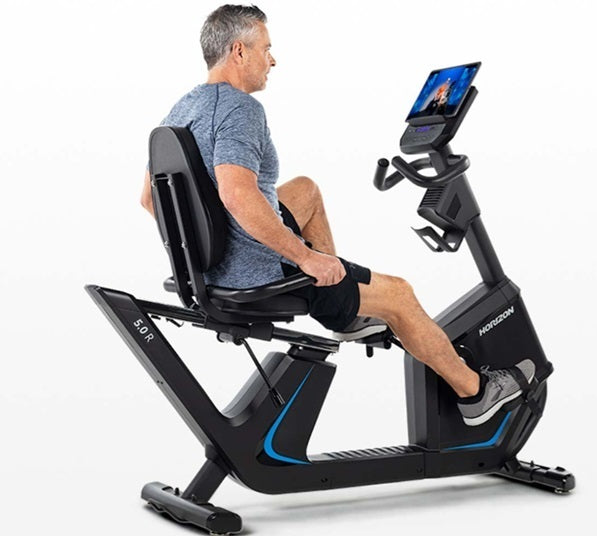 Horizon 5.0 R - cyclette recumbent orizzontale - volano 7 kg - compatibile con App - peso max utente 136 kg