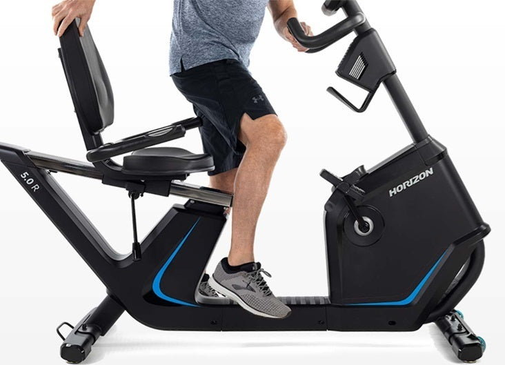 Horizon 5.0 R - cyclette recumbent orizzontale - volano 7 kg - compatibile con App - peso max utente 136 kg