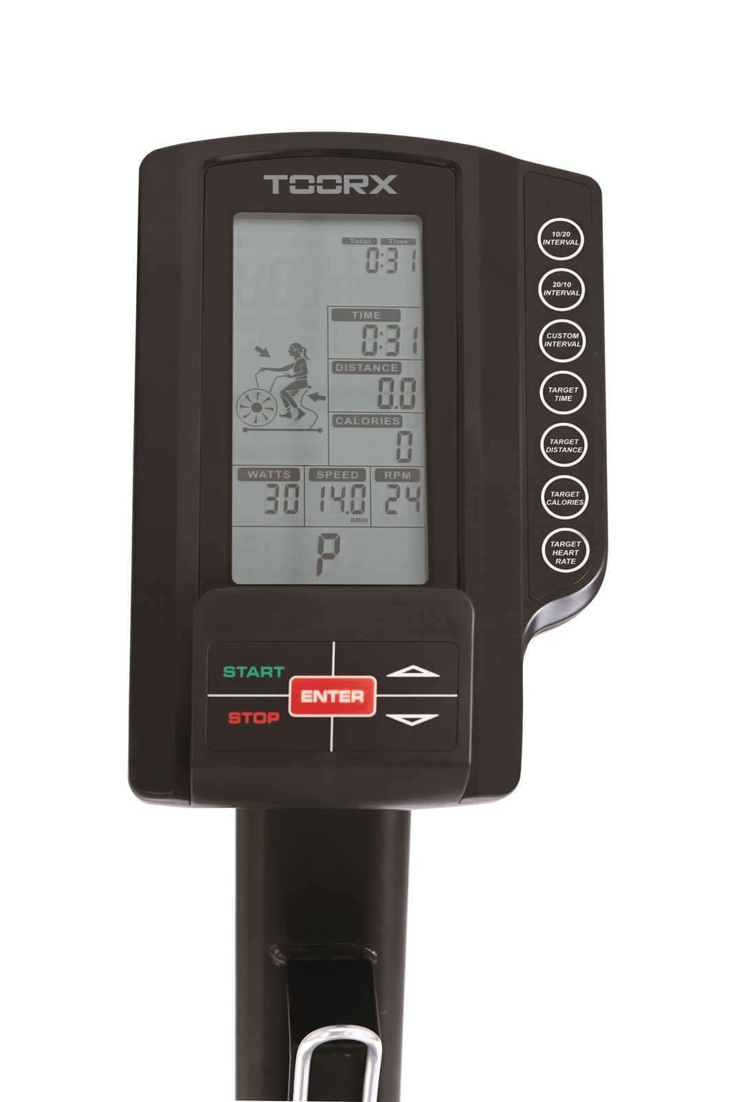 Cyclette BRX-AIR-CROSS Resistenza ad Aria con Ricevitore Wireless Linea Toorx Vertical Line - Utente 150 kg.