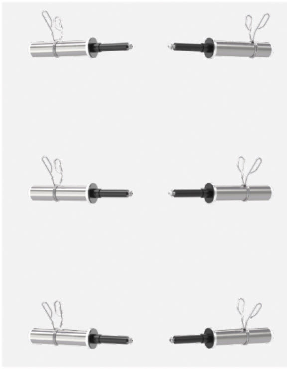 Set 6 perni porta pesi cod.SW-HOLDERASX-7 TOORX