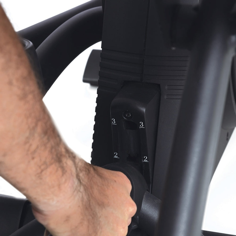 Ellittica Elettromagnetica ERX-650 HRC Toorx - a volano anteriore con pedane regolabili- con ricevitore wireless APP Ready 3.0 -compatibile KINOMAP e ZWIFT