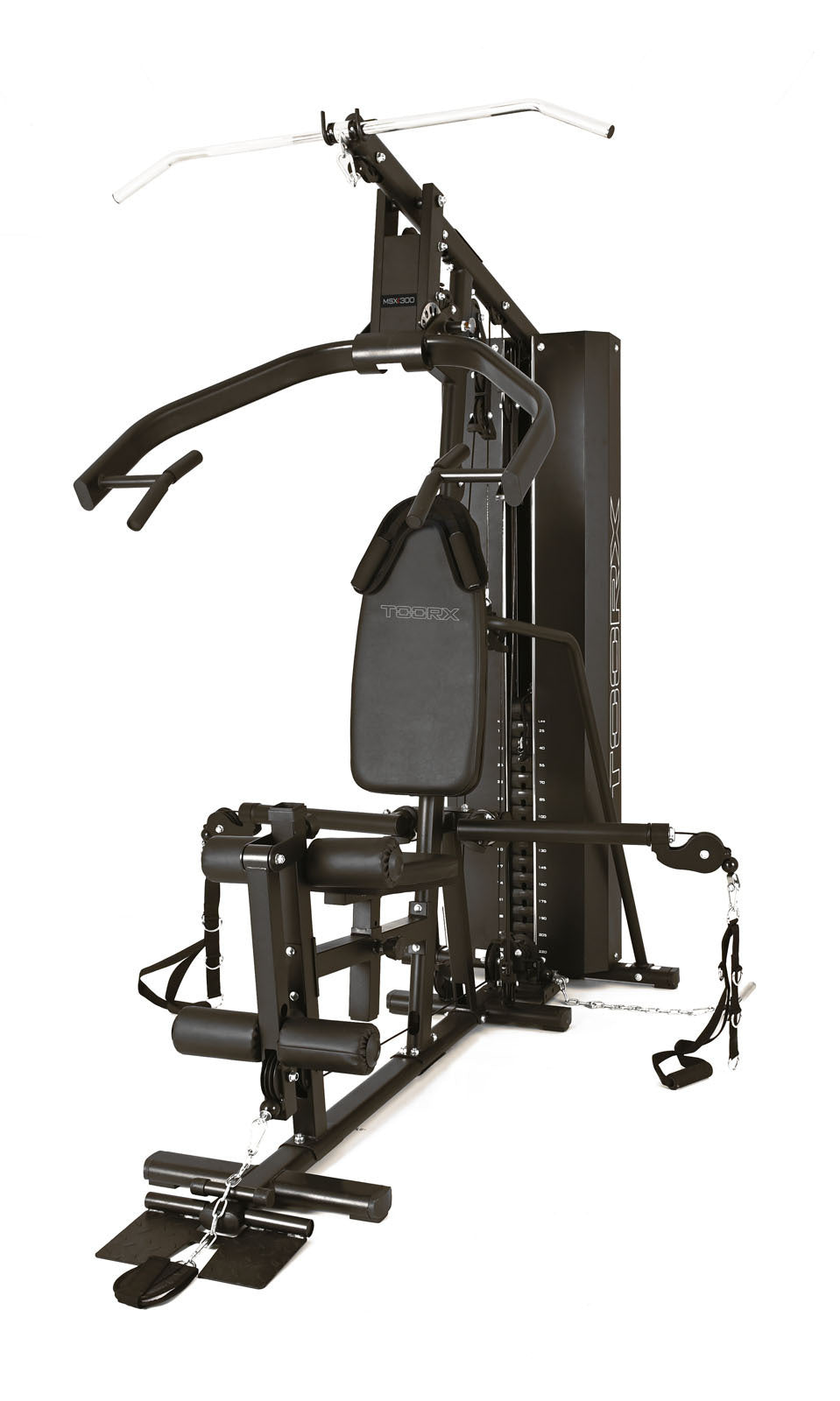 Stazione Multifunzione MSX-300 Pacco Pesi 100 kg con Doppio Cavo Libero linea Toorx Chrono Line