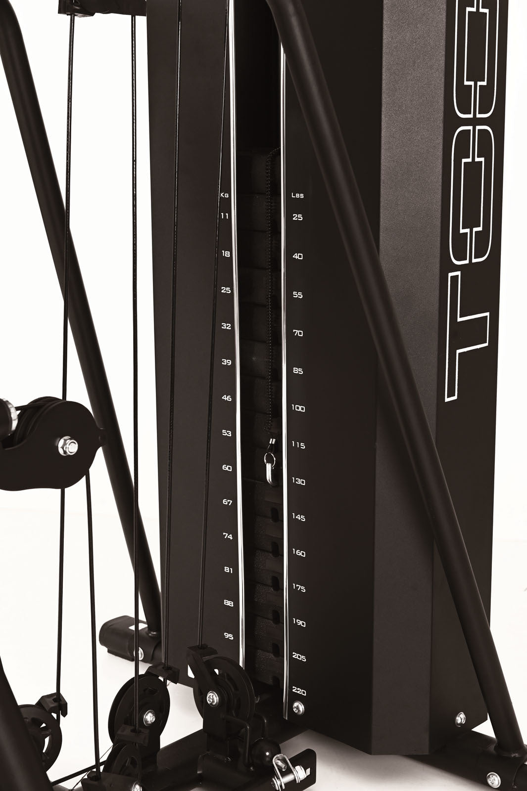 Stazione Multifunzione MSX-300 Pacco Pesi 100 kg con Doppio Cavo Libero linea Toorx Chrono Line