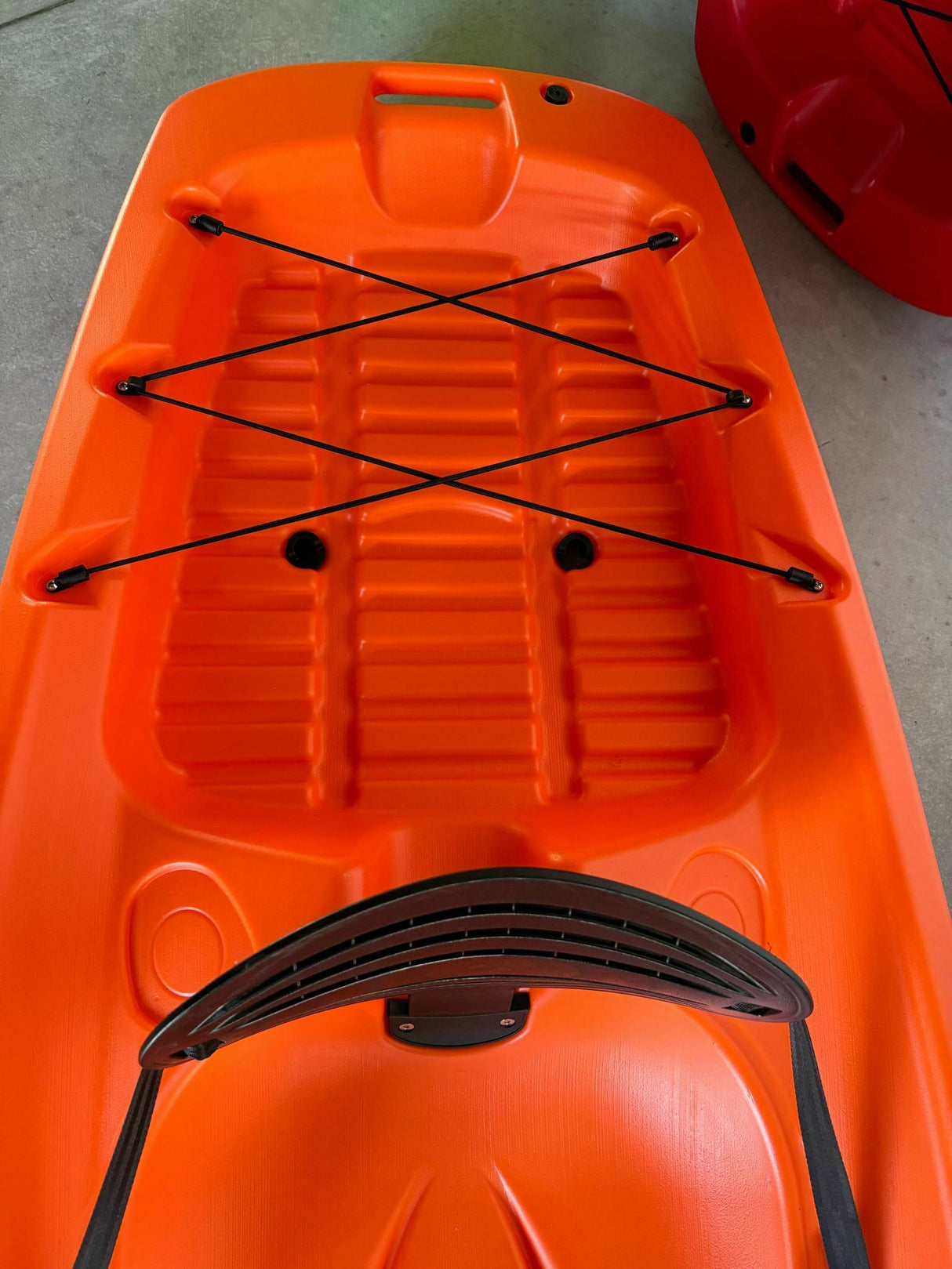 kayak GIL 2.0 BIG MAMA START - canoa monoposto da 254 cm + seggiolino + pagaia - ARANCIONE