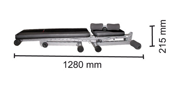 Panca Piana e Inclinabile Multiuso WBK-400 Richiudibile Linea Everfit