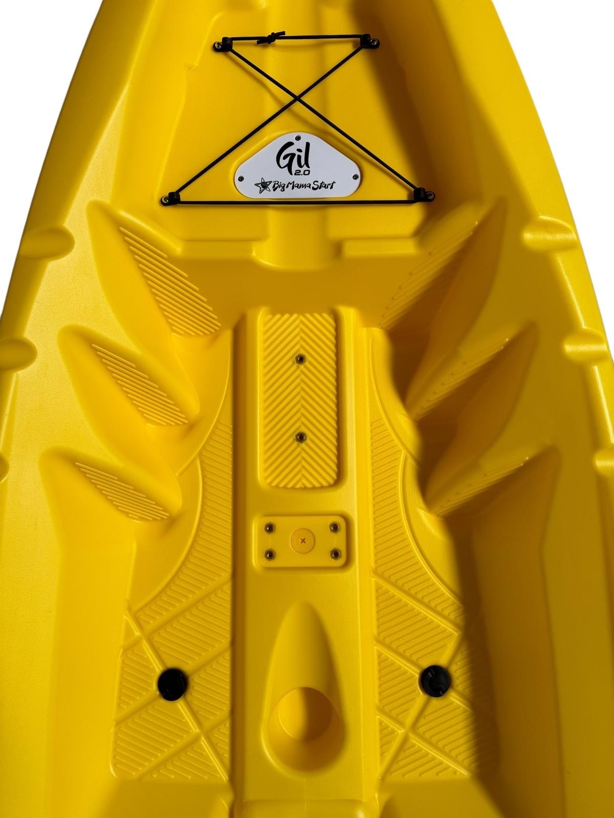 GIL 2.0 BIG MAMA START - canoa da 254 cm + seggiolino + pagaia - ROSSO