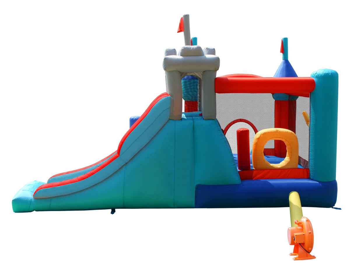 Gioco Gonfiabile Medioevo 13 In 1 - Art.9021 Mis. 485 X 320 Cm Motore Incluso - no tunnel - Offerta Giochi Gonfiabili In Vendita Su Timesport24